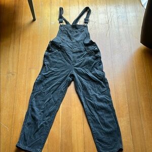 Black Relaxed Fit Jumpsuit with Adjustable Straps